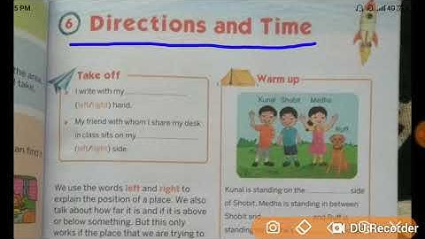 ( DIRECTION AND TIME )Subject- Evs ,Class- 2