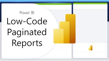 Low code paginated reports