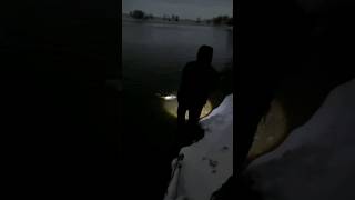 Ночной судак на воблеры! в феврале #fishing