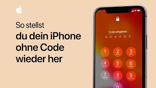 So stellst du dein iPhone wieder her, wenn du deinen Code vergessen hast – Apple Support