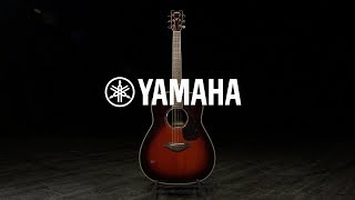 Yamaha FG830 Acoustic Guitar, Tobacco Brown Sunburst | Gear4music demo