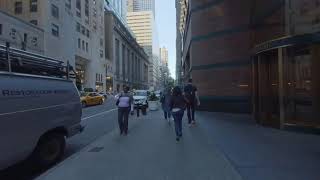 3D VR 180, New York City,  Manhattan, Lexington Ave, 43rd to 44th, right side walking tour