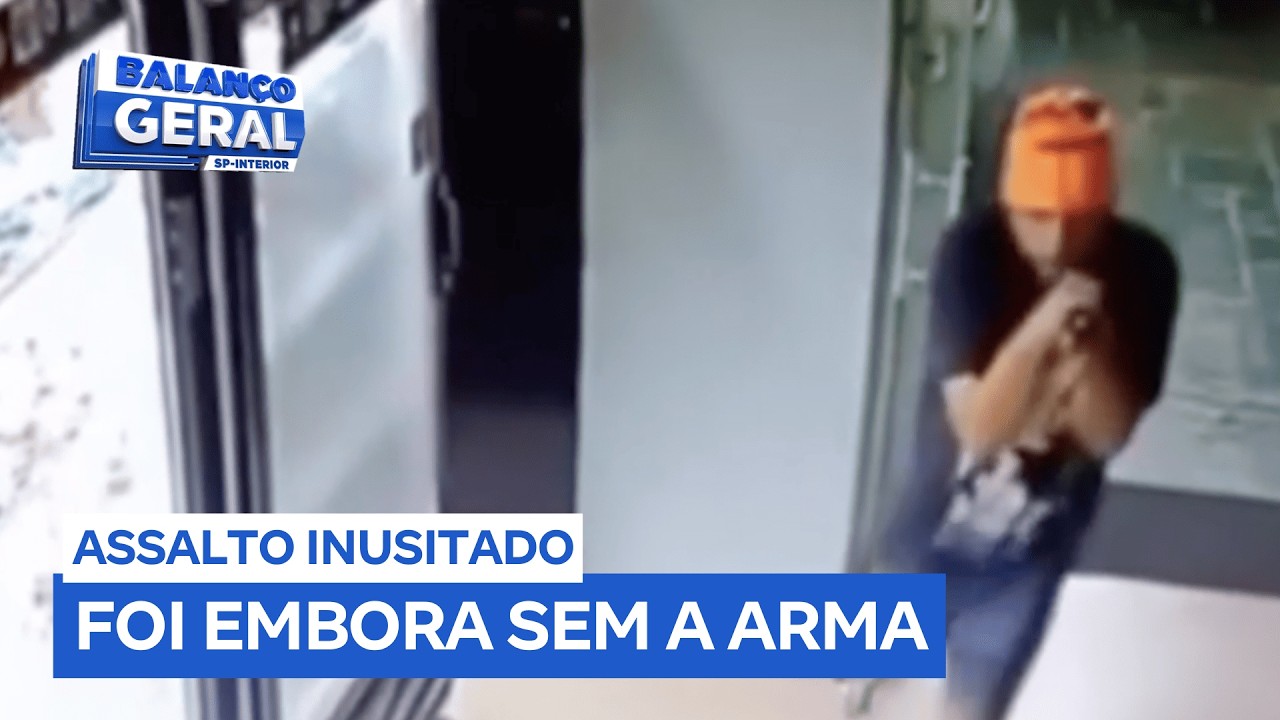 Assalto inusitado: suspeito foge e esquece a arma falsa no local