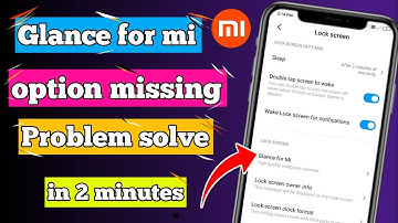 How to enable glance for mi option|| Mobile me glance for mi ka option kaise laye||