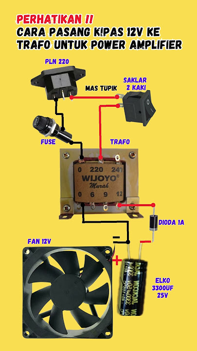 Cara Pasang Kipas DC ke Trafo (untuk Pemula) #electronics #soudsystem #electronics #poweramplifier