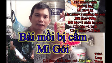 Bài mồi mì gói | mồi bị cấm câu hồ | mồi chuyên cho cá tra bị bể mồi