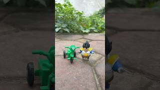 Kid Buu takes the Vegeta bike #dragonball #goku #actionsfigures