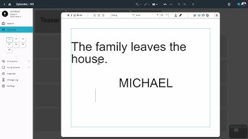 Final Draft Formatting & Exporting