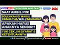 Ambil PIN Bisakah DI WAKILKAN Orangtua/Wali/Saudara? Apakah Harus Anak nya Sendiri? SPMB Jatim 2026