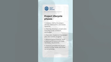 Project lifecycle phases