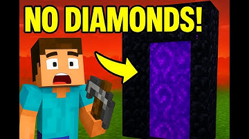 Minecraft: Build a Nether Portal Without a Diamond Pickaxe"
