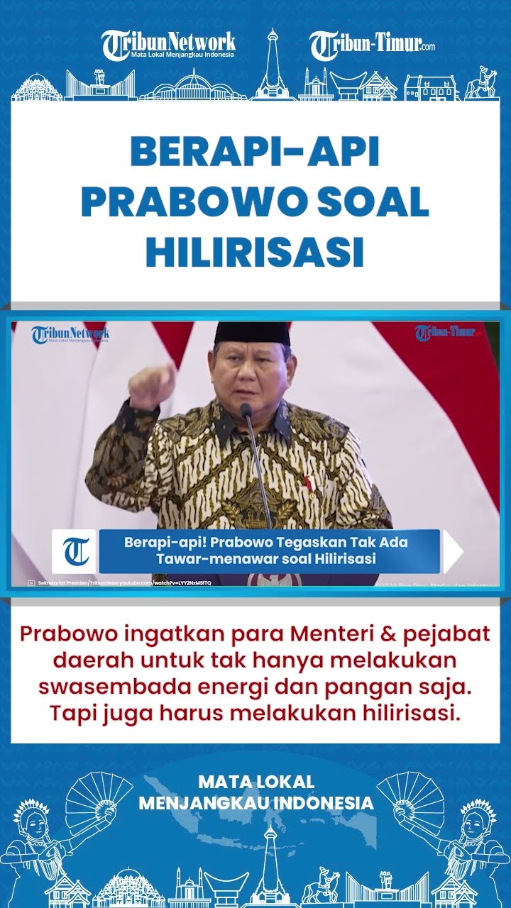 SHORT | BERAPI-Api Pidato Prabowo Tegaskan Tak Ada Tawar-Menawar soal Hilirisasi di Depan Menteri