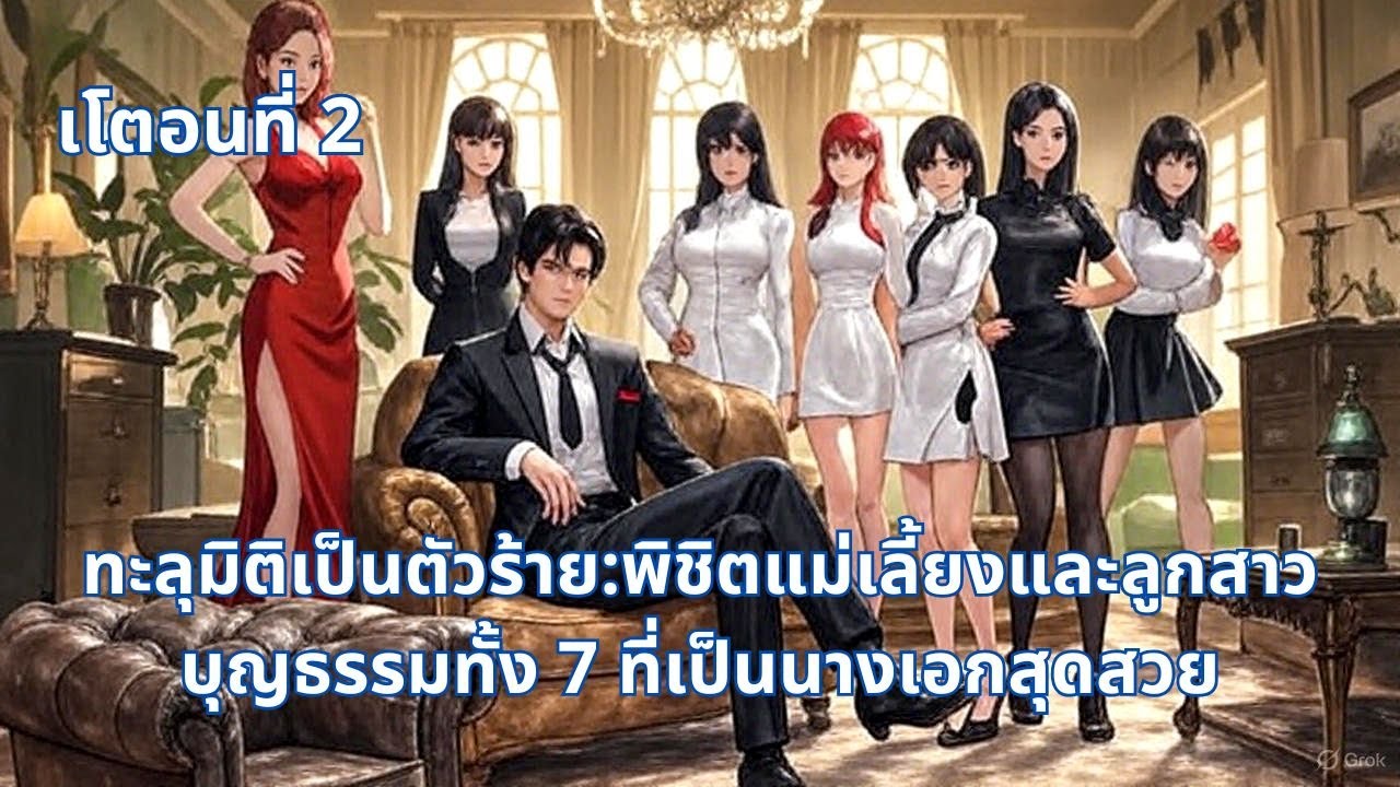 เโตอนที่ 1+2 | ทะลุมิติเป็นตัวร้าย: พิชิตแม่เลี้ยงและลูกสาวบุญธรรมทั้ง 7 ที่เป็นนางเอกสุดสวย.
