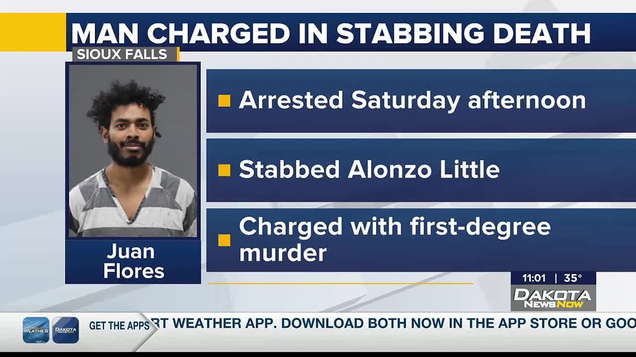 Sioux Falls man arrested, charged with murder after weekend stabbing ...