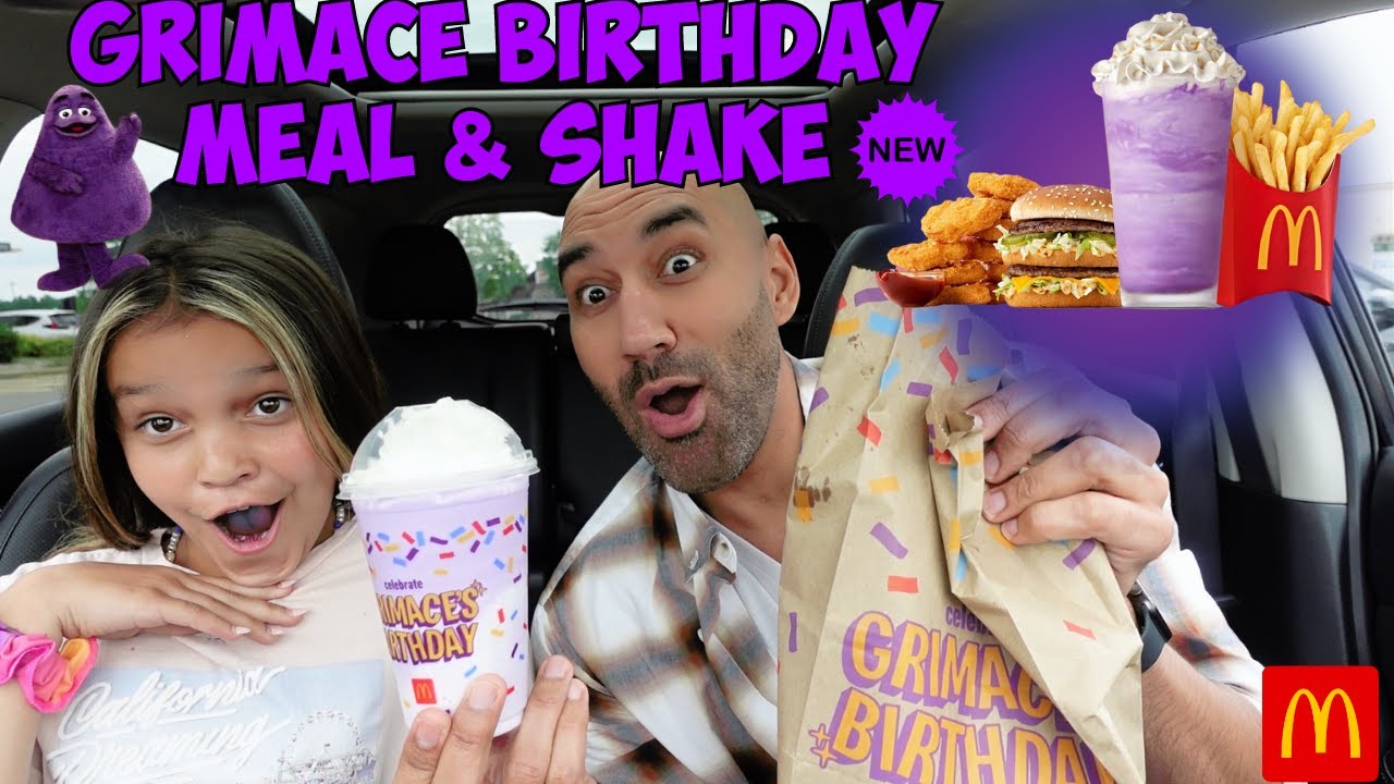 McDonald's Grimace Birthday Meal and Shake