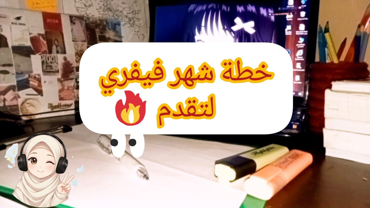 خطةشهر فيفري | التقدّم والانضباط الدراسي 📈📚