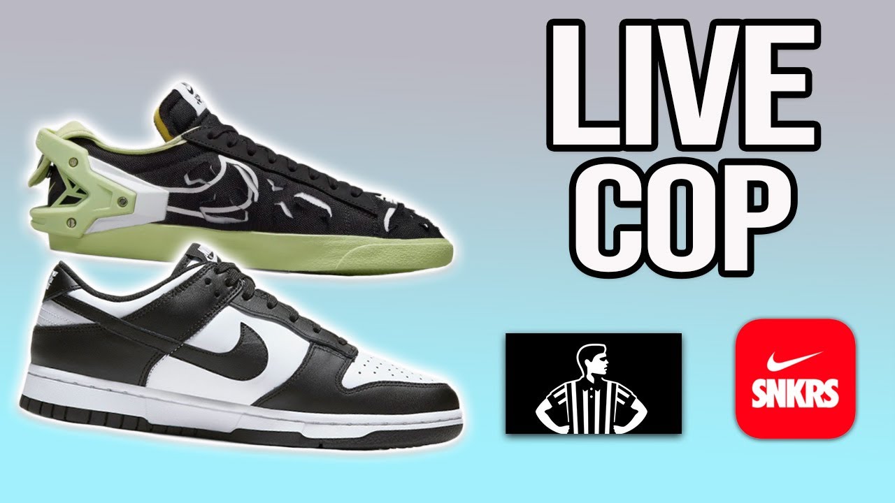 Live Cop : Panda Dunk RESTOCK & Acronym Blazer Lows! - YouTube