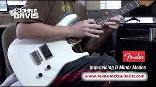 Guitar Soloing Practice: Improvising D Minor Modes