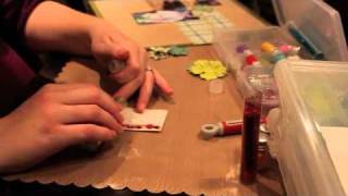 Glitter and Flock Dots Tutorial