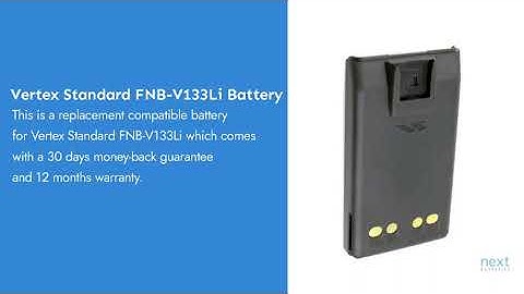 Vertex Standard FNB-V133Li Battery
