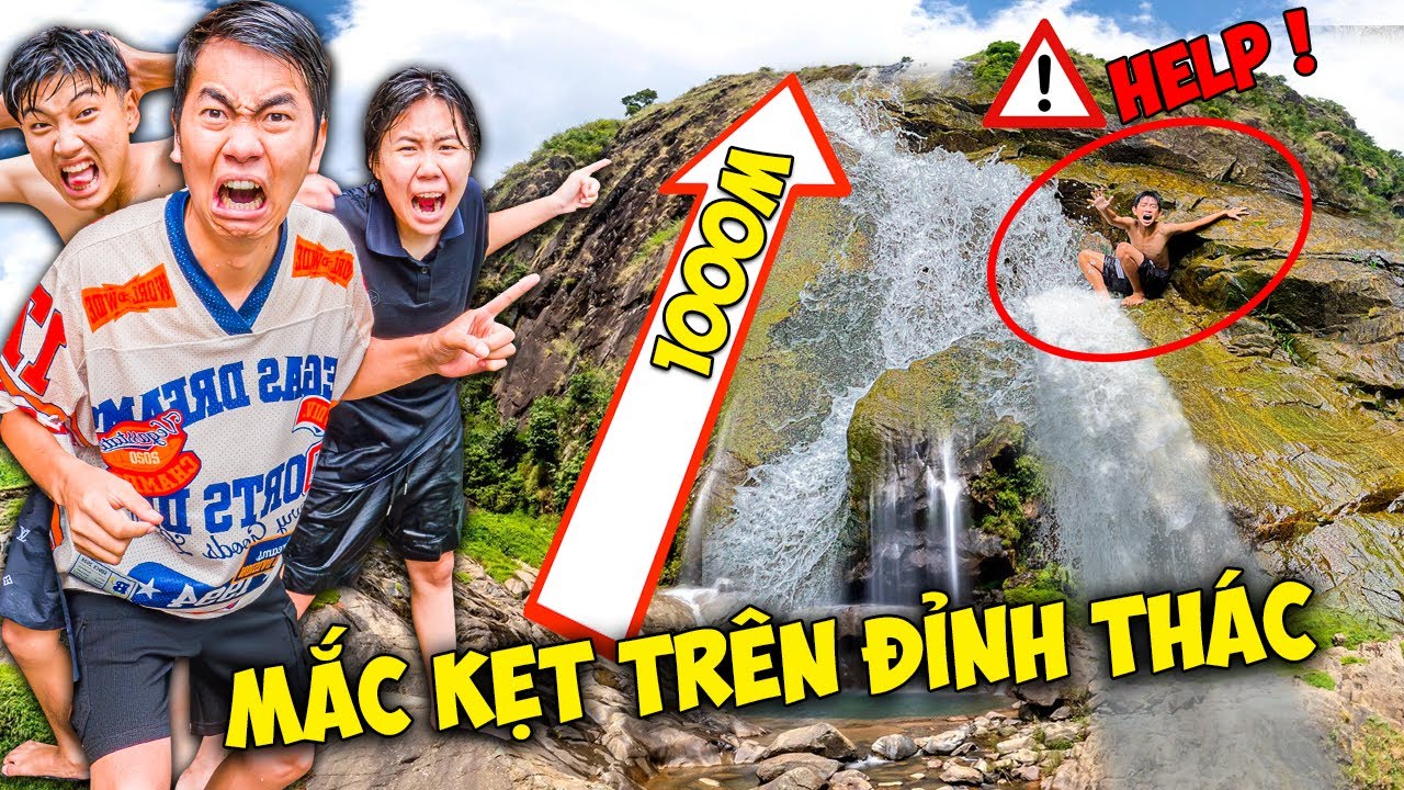 Thái Chuối Thử Thách Leo Đỉnh Thác Nước Cao 100 Mét Trẻ Trâu Gặp Sự Cố Cả Team Hốt Hoảng Giải Cứu