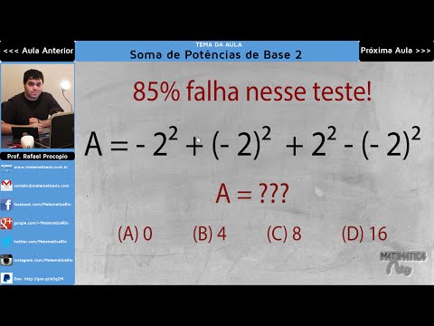 DESAFIO: Soma de Potências de Base 2 | Matemática Rio