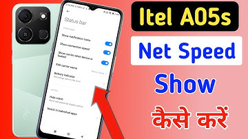 Itel a05s me net speed show kaise kare/Itel a05s net speed setting/data speed