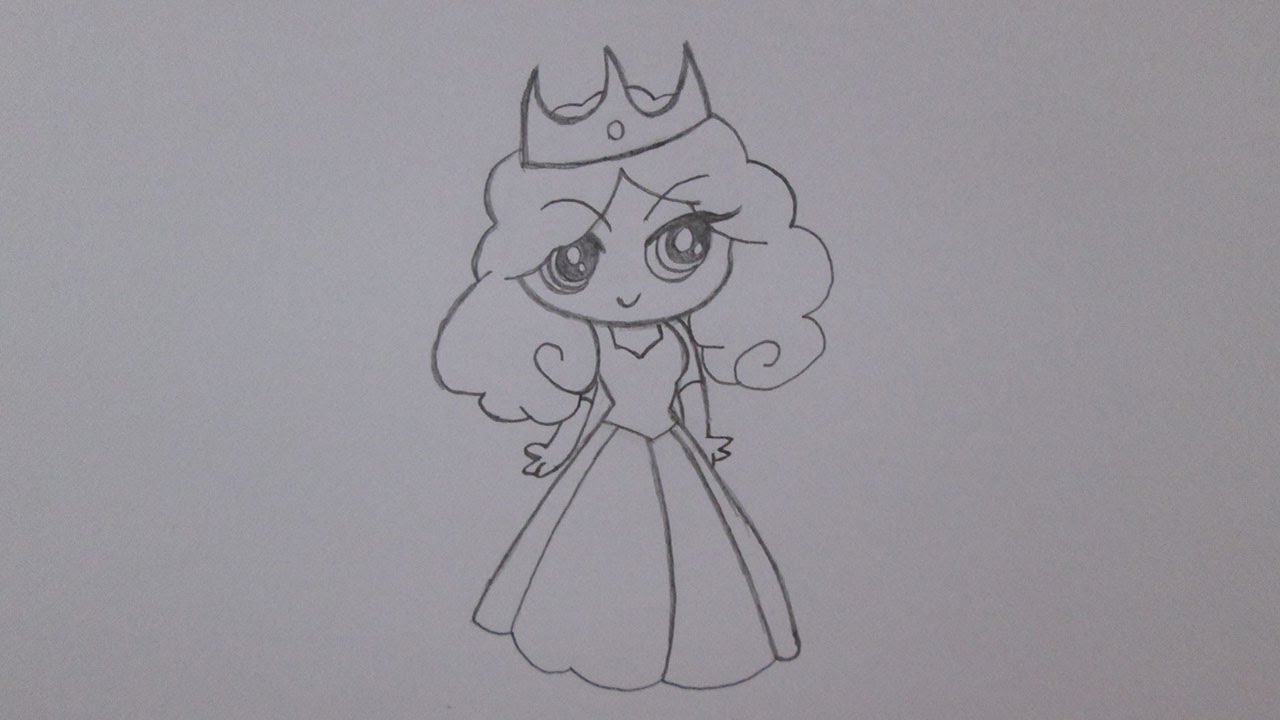 COMO DESENHAR UMA PRINCESA FACIL PASSO A PASSO 