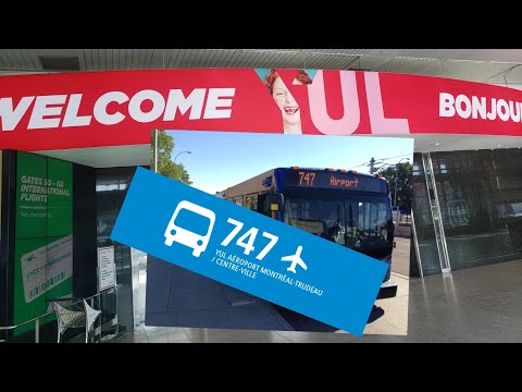 Vidéo: 747 Autobus express de l'aéroport de Montréal