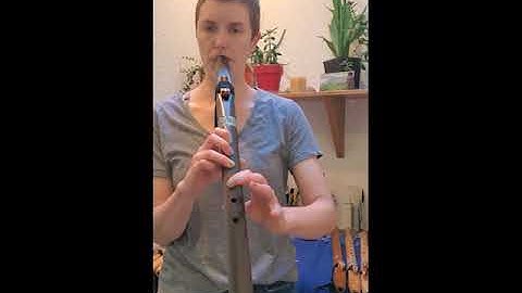 Native American Style Flute | Key of F | #1759 Iron Stained Cedar