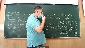 2020_09_25  Definición matriz inversa. Matriz n-ésima. mates 2º BAT. En DIRECTO. José Jaime Mas