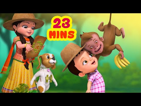 जंगली जानवरों का गीत - Wild Animals Song | Hindi Rhymes for Children | Infobells