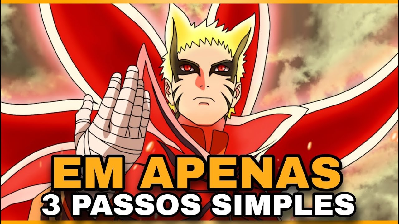 COMO DESENHAR O NARUTO MODO BARION PASSO A PASSO 🔥 