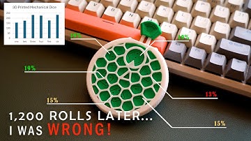 Testing the Fairness of 3D Printed Mechanical Dice with 1200 Rolls!