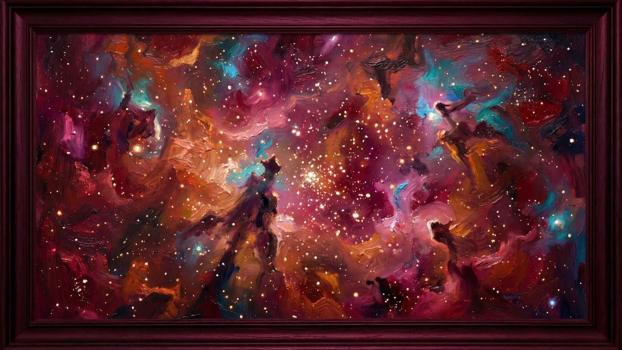Star-Forming Nebula — A Nursery of Suns | Oil Painting | 4K TV Art | 8 Hours