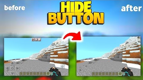 BUTTON HIDER MOD FOR MINECRAFT PE || button hider mcpe 1.19 || HINDI