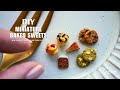 ミニチュア焼き菓子の制作過程 | DIY Miniature Baked Sweets Created from Clay | ミニチュアフード | 樹脂粘土