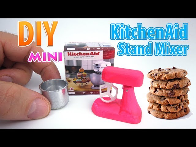 DIY Miniature Kitchen Aid Stand Mixer, DollHouse