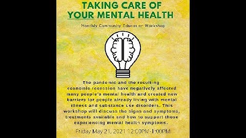 Mental Health Intro Community Workshop