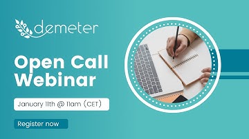 DEMETER Open Call Webinar recording - Jan 2022