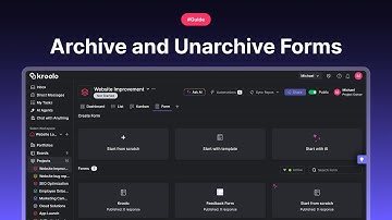 Archive and Unarchive Forms
