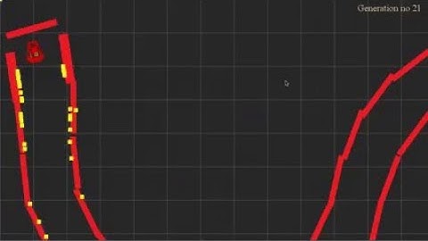 Evolution of Neural Networks of 2D cars using Python