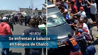 Comerciantes Se Enfrentan Con Policías En Valle De Chalco