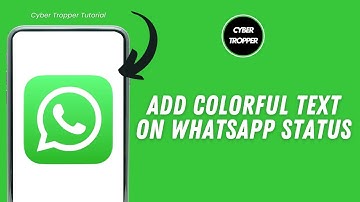 How To Add Colorful Text On WhatsApp Status