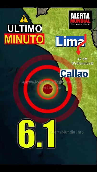 馃實 Sismo de 6.1 en la regi贸n Callao - Lima, Per煤