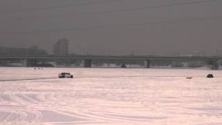 Hummer H1 Alpha Predator jy Ice&amp;Snow river Moscow 01/2013