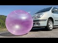 EXPERIMENT: Car vs Wubble Bubble - Crushing Crunchy & Soft Things by Car!