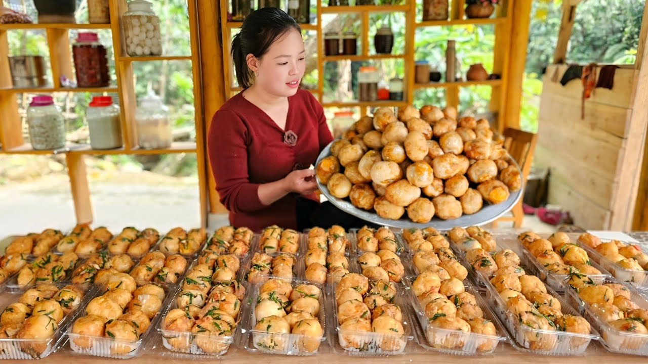 EGG BONDA: Traditional Fried Egg Production Process - Go to Market Sell | Trieu Mai Huong.