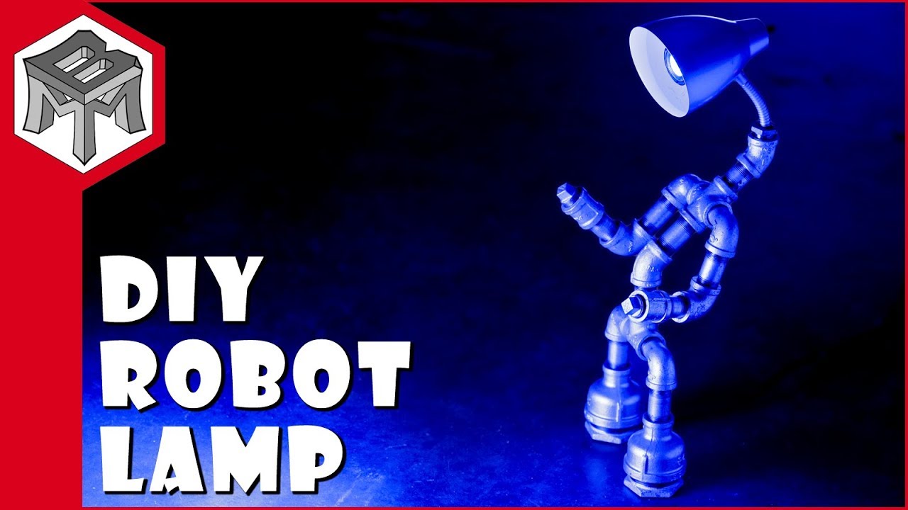 tilbagemeldinger Stå på ski undersøgelse How To Make a Robot Pipe Lamp - DIY - YouTube