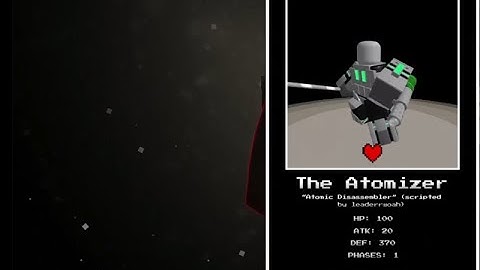 UTPR showcase  THE ATOMIZER